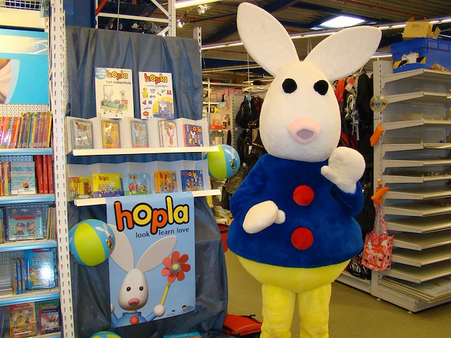 Hopla decor, hopla mascotte kostuum en promotiematerialen - afbeelding 4 van  22