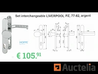 Hoppe liverpool pz 92 mm voordeurset - afbeelding 1 van  2