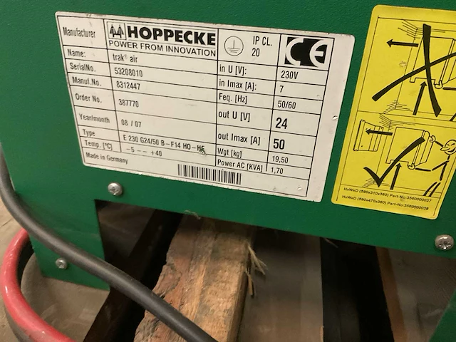 Hoppecke e230 g24/50 acculader - afbeelding 5 van  5