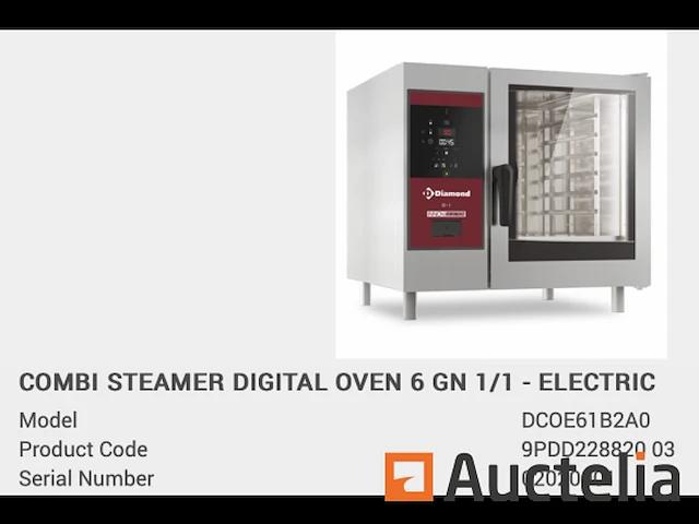 Horeca diamond combi steamer 6 gn elektrisch - afbeelding 1 van  4