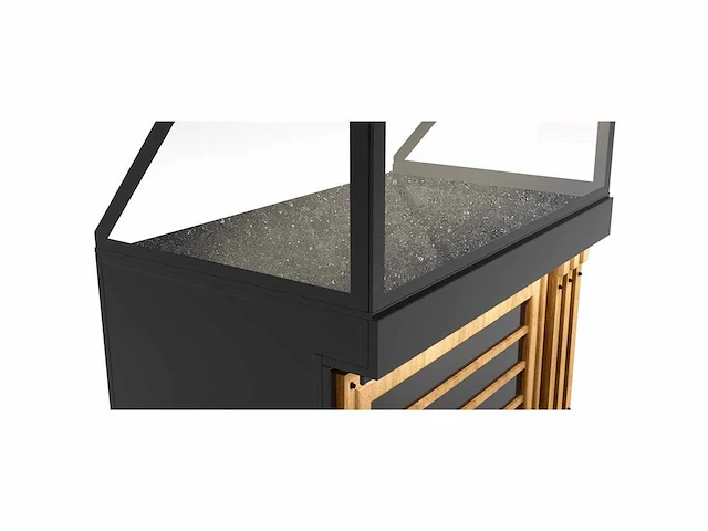 Horeca warmhoud vitrine oslo granieten plaat 180x80x140 - afbeelding 5 van  10