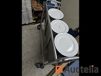 Horeca:lot 227: rvs kar +140st platen - afbeelding 3 van  12