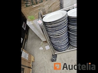 Horeca:lot 227: rvs kar +140st platen - afbeelding 5 van  12