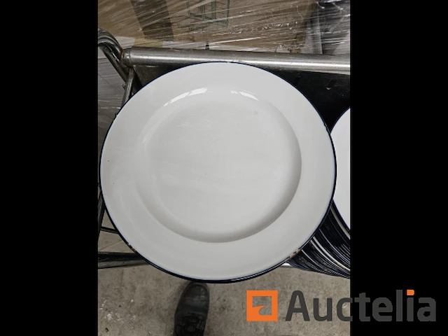 Horeca:lot 227: rvs kar +140st platen - afbeelding 8 van  12
