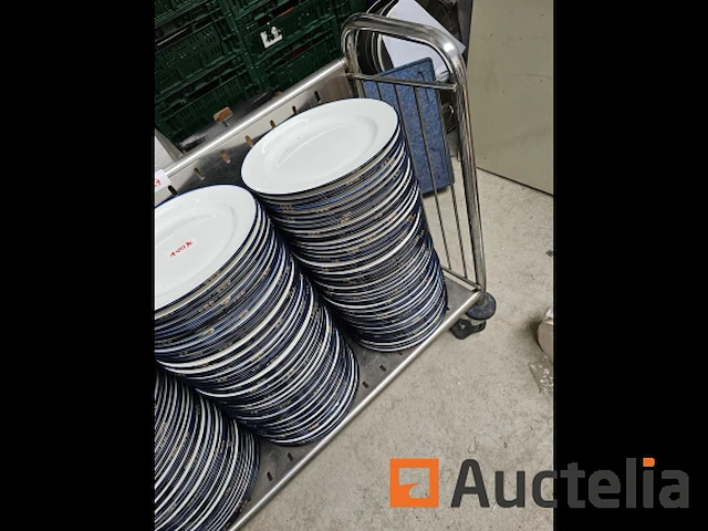 Horeca:lot 227: rvs kar +140st platen - afbeelding 11 van  12