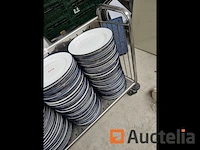 Horeca:lot 227: rvs kar +140st platen - afbeelding 11 van  12