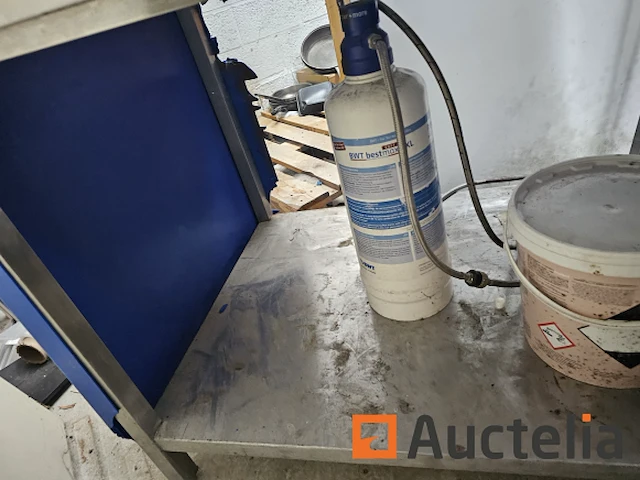 Horeca:lot 236: rvs tafel + steelpan - afbeelding 2 van  10