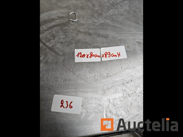 Horeca:lot 236: rvs tafel + steelpan - afbeelding 7 van  10
