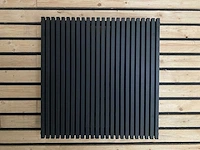 Horizontaale designradiator mat zwart - afbeelding 1 van  4