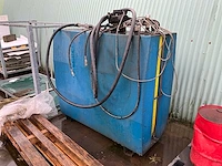 Horizontale diesel opslagtank 1200l inclusief pomp - afbeelding 1 van  7