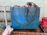 Horizontale diesel opslagtank 1200l inclusief pomp - afbeelding 2 van  7