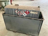 Horizontale opslagtank ( 1000 l )met opvangbak - afbeelding 6 van  8
