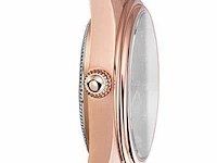 Horloge antverpia pink case & dial - brown leather - afbeelding 3 van  3