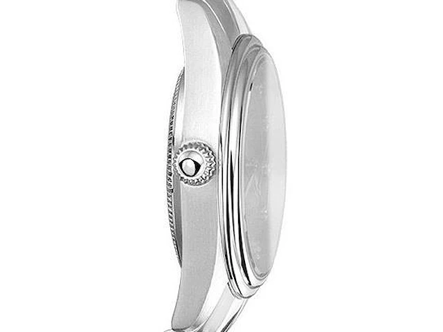 Horloge antverpia silver case - grey dial - brown leather - afbeelding 3 van  3