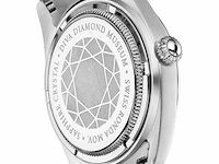 Horloge antverpia silver case - pearl dial - blue leather - afbeelding 2 van  3