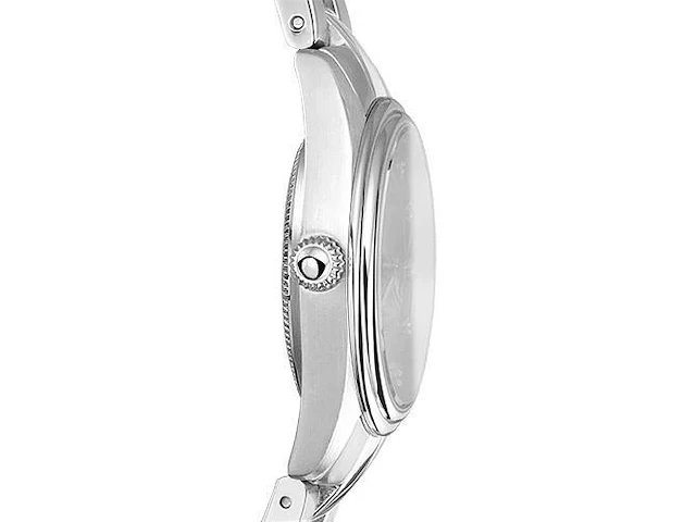 Horloge antverpia silver case & bracelet - black dial - afbeelding 4 van  4