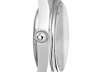 Horloge antverpia silver case & bracelet - black dial - afbeelding 4 van  4