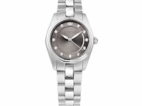 Horloge antverpia silver case & bracelet - grey dial