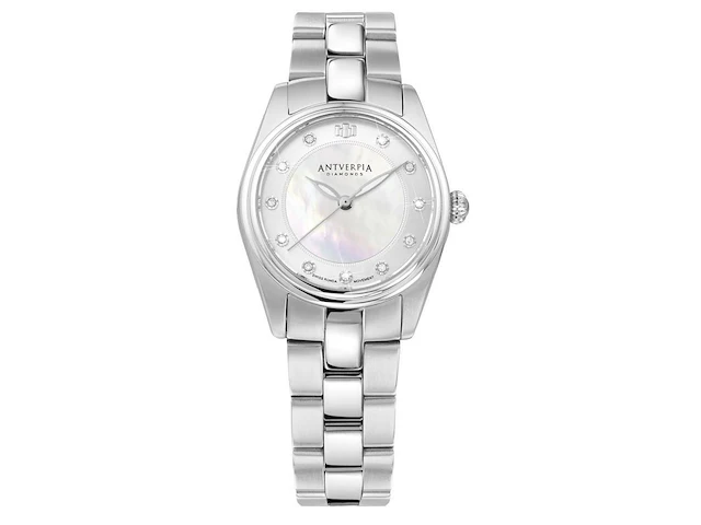 Horloge antverpia silver case & bracelet - pearl dial - afbeelding 1 van  4