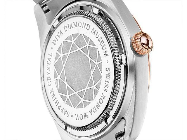 Horloge antverpia silver/pink case & bracelet - pearl dial - afbeelding 2 van  4