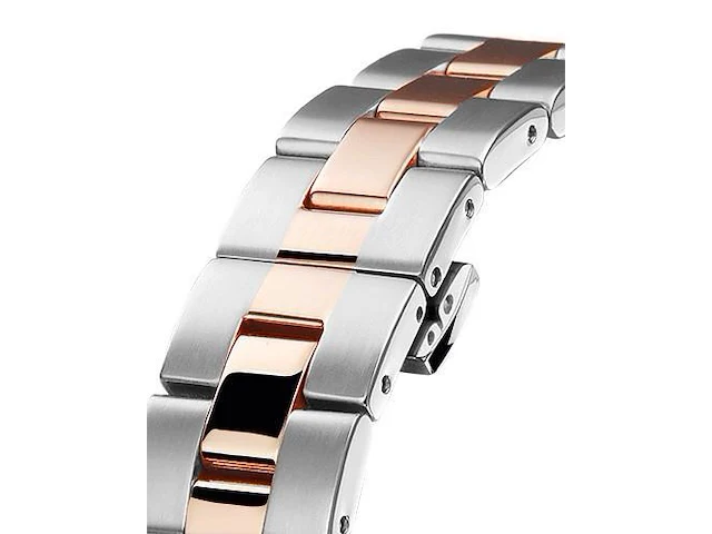Horloge antverpia silver/pink case & bracelet - pearl dial - afbeelding 3 van  4