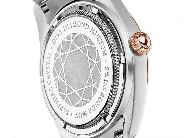Horloge antverpia silver/pink case & bracelet - pearl dial - afbeelding 2 van  4