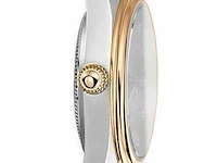 Horloge antverpia silver/yellow case - yellow dial - white leather - afbeelding 3 van  3