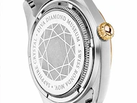 Horloge antverpia silver/yellow case - yellow dial - white leather - afbeelding 2 van  3