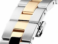 Horloge antverpia silver/yellow case & bracelet - pearl dial - afbeelding 3 van  4