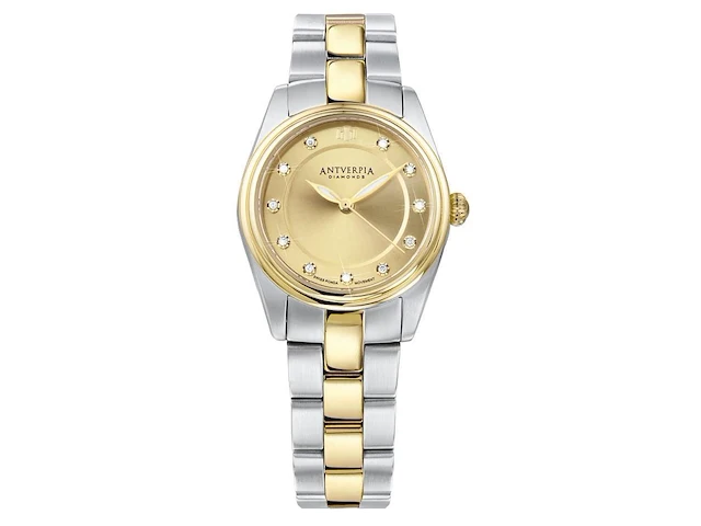 Horloge antverpia silver/yellow case & bracelet - yellow dial - afbeelding 1 van  4