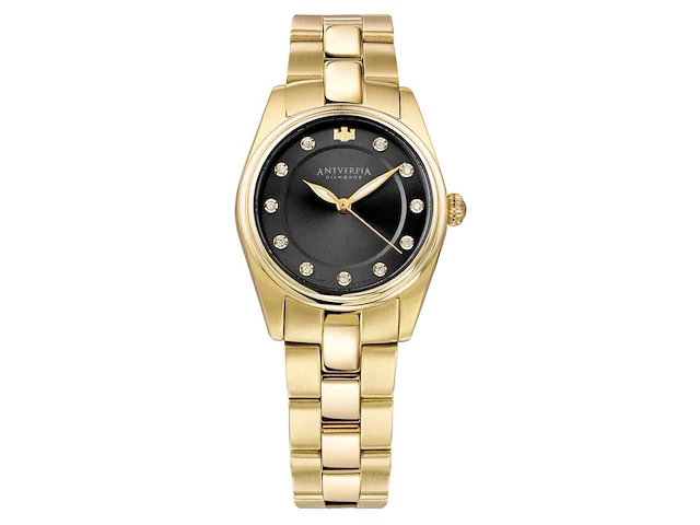 Horloge antverpia yellow case & bracelet - black dial - afbeelding 1 van  4