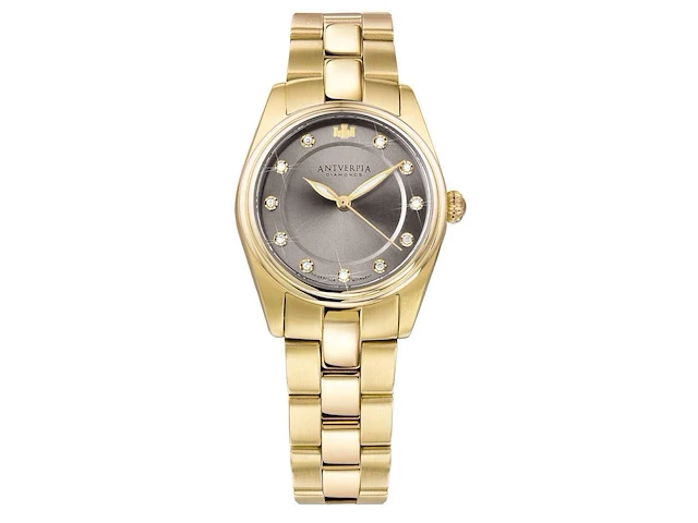 Horloge antverpia yellow case & bracelet - grey dial - afbeelding 1 van  4