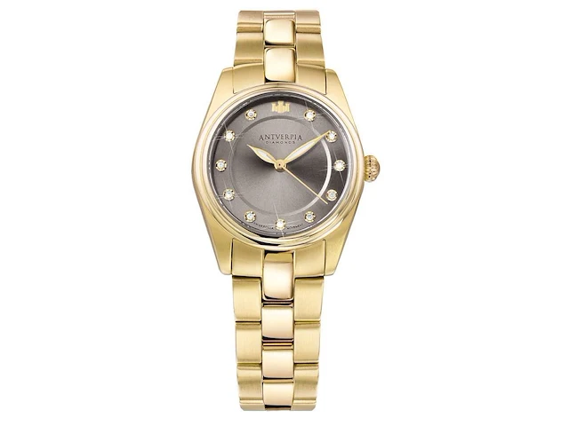 Horloge antverpia yellow case & bracelet - grey dial - afbeelding 1 van  4