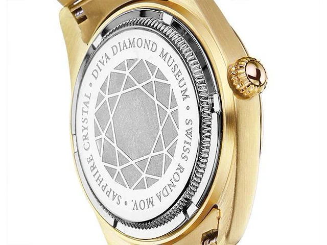 Horloge antverpia yellow case & bracelet - pearl dial - afbeelding 2 van  4
