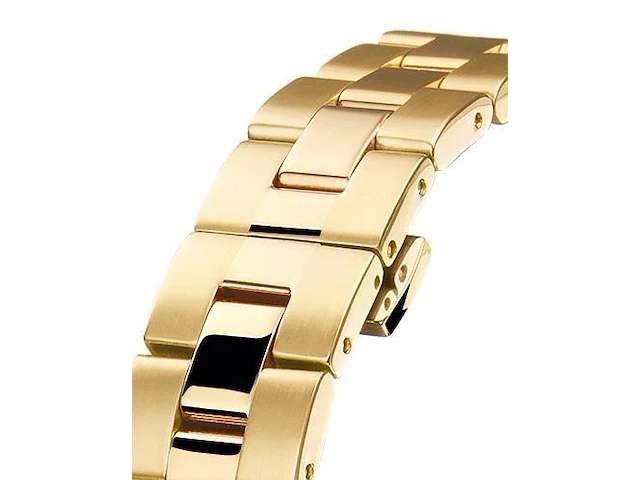 Horloge antverpia yellow case & bracelet - pearl dial - afbeelding 3 van  4