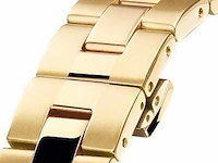 Horloge antverpia yellow case & bracelet - pearl dial - afbeelding 3 van  4