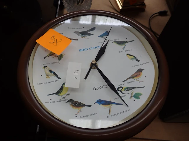 Horloge met vogels - afbeelding 1 van  1