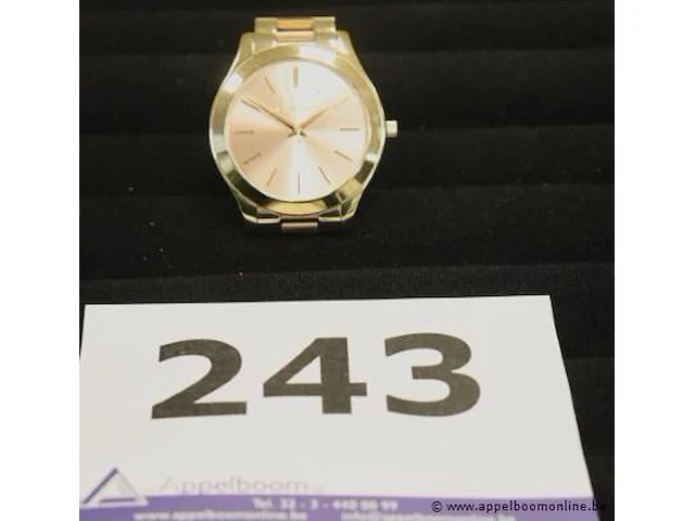 Horloge michael kors mk 3493, mogelijk gebruikssporen, werking niet gekend - afbeelding 1 van  6