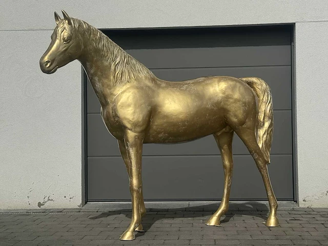 Horse xl gold h185cm - afbeelding 4 van  5
