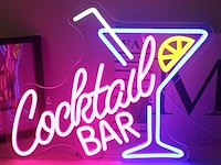 Horseneon neonbord "cocktail bar" - afbeelding 1 van  3
