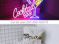 Horseneon neonbord "cocktail bar" - afbeelding 3 van  3