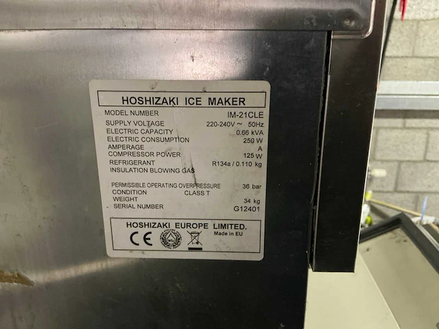 Hoshizaki im-21cle ijsblokjesmachine - afbeelding 3 van  3
