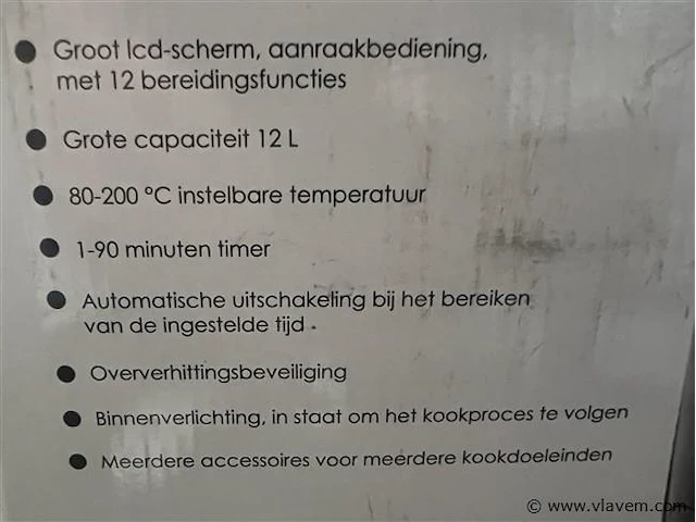 Hot air oven, get. maxxhome - afbeelding 2 van  3