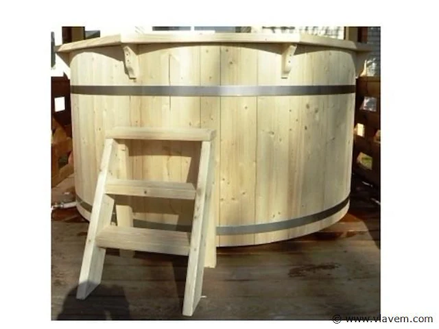 Hot tub - sparrenhout - afbeelding 5 van  9