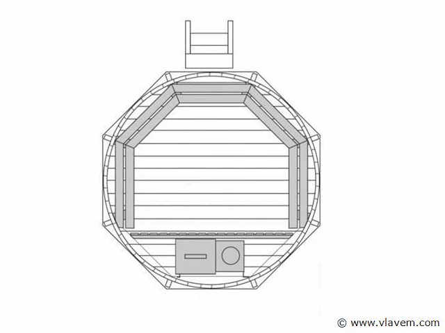 Hot tub - sparrenhout - afbeelding 6 van  9