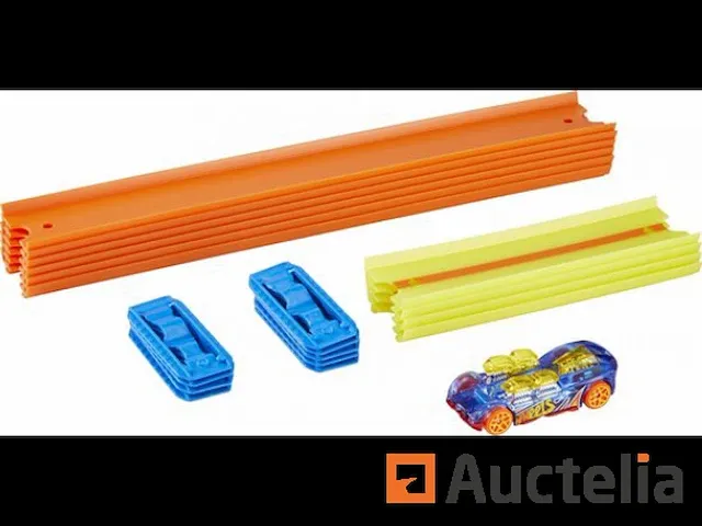 Hot wheels track builder unlimited track pack with diecast car kit - racebaan bouwpakket - afbeelding 2 van  3