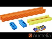 Hot wheels track builder unlimited track pack with diecast car kit - racebaan bouwpakket - afbeelding 2 van  3