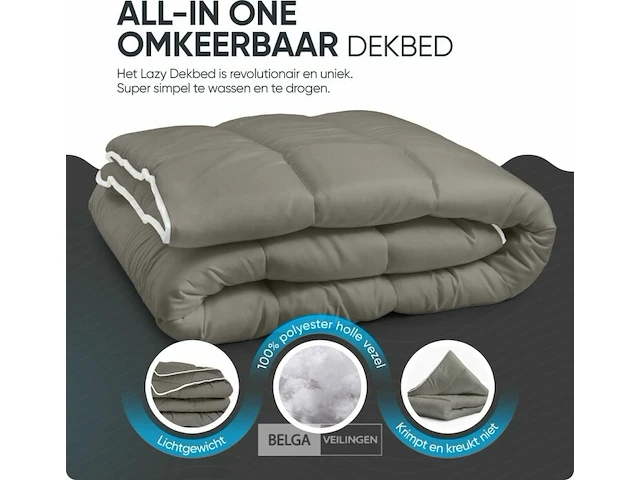Hoteldekbed 200x200cm - afbeelding 3 van  6