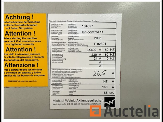 Houtbewerking michael weinig unicontrol 11 - afbeelding 5 van  23