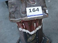 Houten afrikaanse figuur op sokkel h155 - afbeelding 4 van  4
